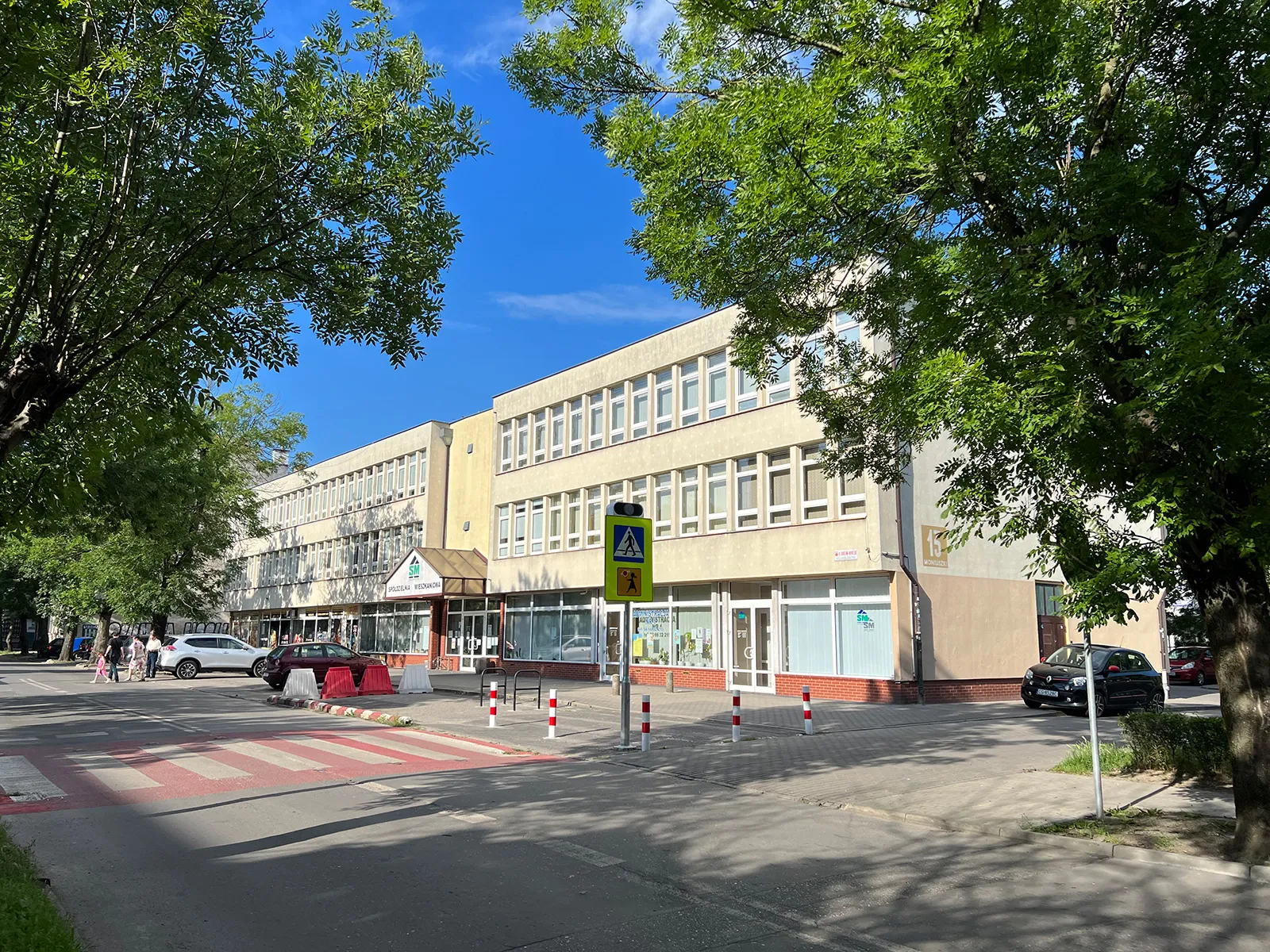 Zdjęcie siedziby Spółdzielni Mieszkaniowej w Grudziądzu przy ul. Moniuszki 13.